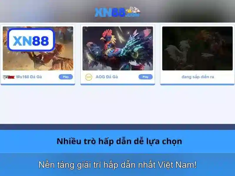 Sản phẩm và trò chơi có tại xn88